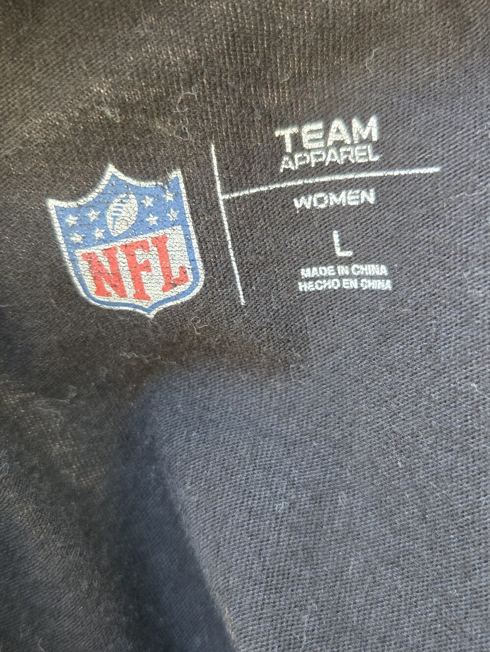 NFL Raiders Black and Silver V-Neck Tee - Picture 7 of 9